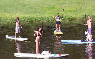 Paddleboarding on Lake LBJ